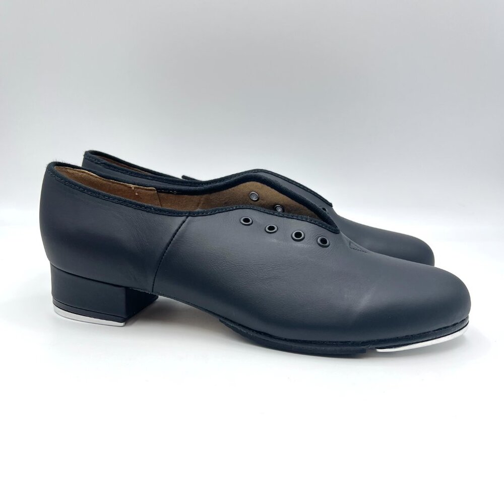 Bloch Womens‎ Size 9.5 Black Leather S0301L Jazz Tap Oxford Lace Up Dance Shoes